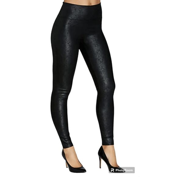 SPANX Red Hot Label Structured Shine Leggings Size Medium - Picture 1 of 3